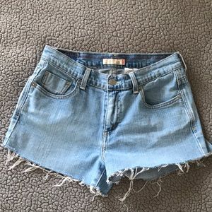 Levi’s 515 Light Blue Denim Jean Shorts
